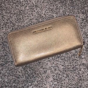 Michael Kors gold wallet